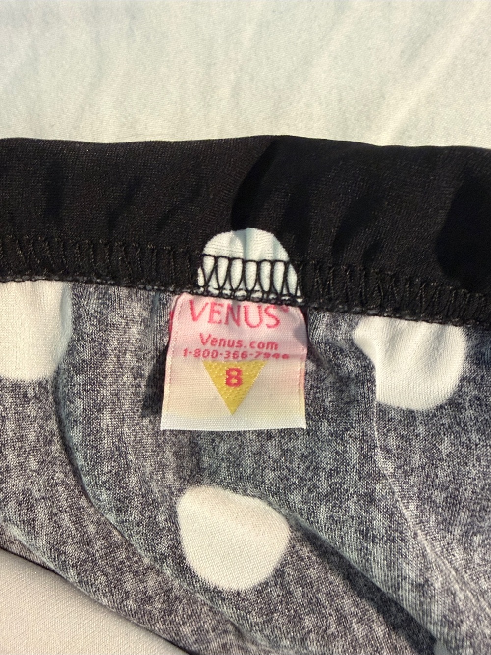 VENUS Black & White Polka Dot Bikini Bottom 8 - Picture 2 of 7